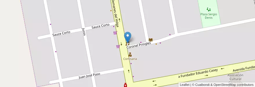 Mapa de ubicacion de MAXIMS Disco-Pub en Arjantin, Buenos Aires, Partido De Coronel Suárez, San José.