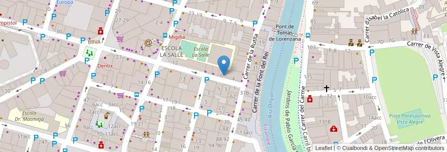 Mapa de ubicacion de Maxwell Academy en Spanien, Katalonien, Girona, Gironès, Girona.