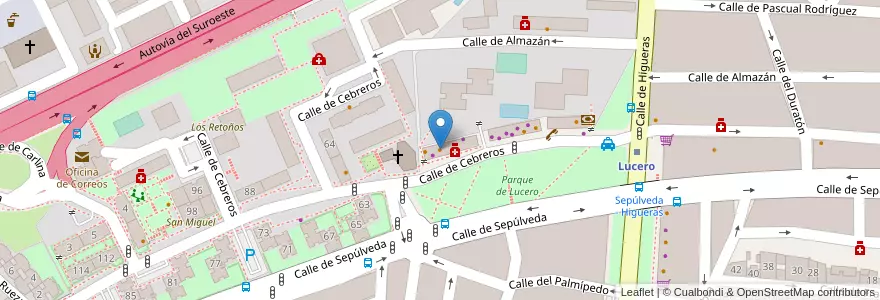 Mapa de ubicacion de Mayka en スペイン, マドリード州, Comunidad De Madrid, Área Metropolitana De Madrid Y Corredor Del Henares, Madrid.