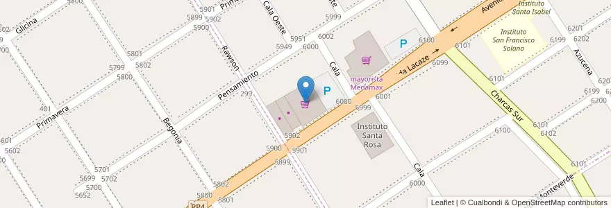 Mapa de ubicacion de Mayorista Maxiofertas en Argentina, Buenos Aires, Partido De Almirante Brown, San Francisco Solano.