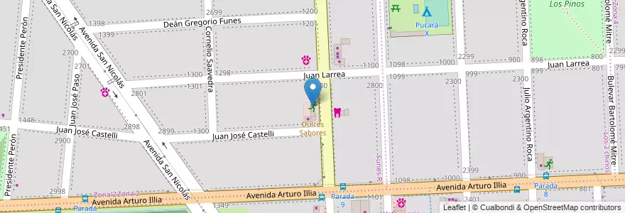 Mapa de ubicacion de MBA Multiespacio en آرژانتین, سانتافه, Departamento Rosario, Municipio De Funes, Funes.