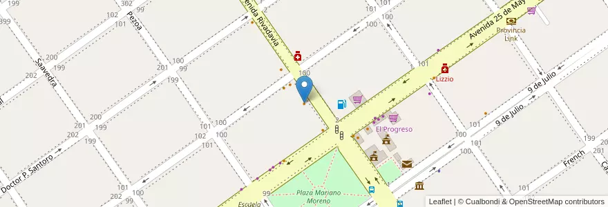 Mapa de ubicacion de Mc Fly en Argentina, Buenos Aires, Partido De San Vicente.