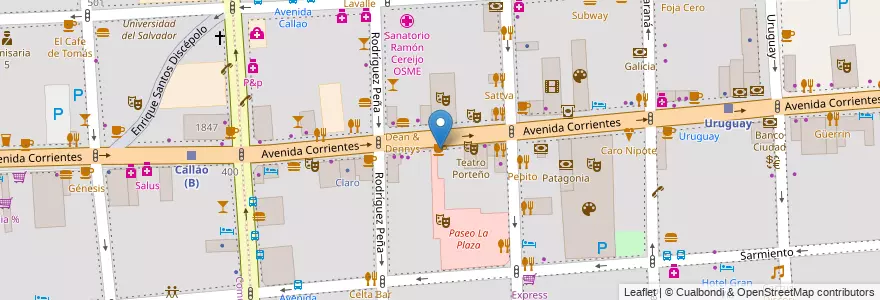 Mapa de ubicacion de McCafe, San Nicolas en Argentina, Ciudad Autónoma De Buenos Aires, Buenos Aires.