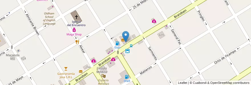 Mapa de ubicacion de McCafé en Argentina, Provincia Di Buenos Aires, Partido De Quilmes, Quilmes.