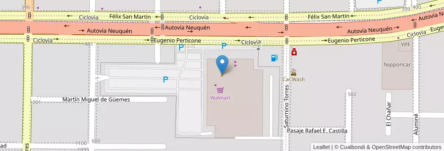 Mapa de ubicacion de McDonald's en Argentina, Chile, Neuquén, Departamento Confluencia, Municipio De Neuquén, Neuquén.