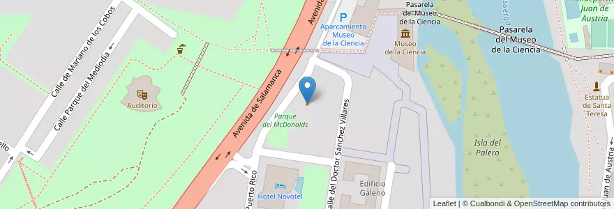 Mapa de ubicacion de McDonald's en İspanya, Castilla Y León, Valladolid, Valladolid.