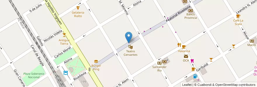 Mapa de ubicacion de McDonald's en Argentinië, Buenos Aires, Partido De Quilmes, Quilmes.