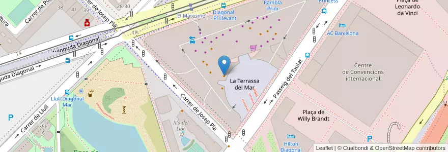 Mapa de ubicacion de McDonald's en スペイン, カタルーニャ州, Barcelona, バルサルネス, Barcelona.