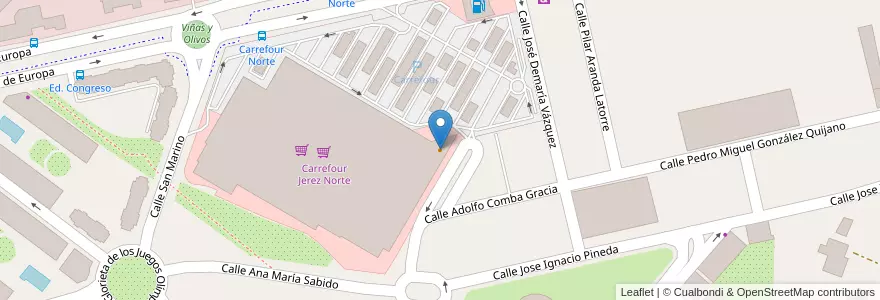Mapa de ubicacion de McDonald's en Espanha, Andaluzia, Cádiz, Campiña De Jerez, Jerez De La Frontera.