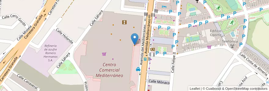 Mapa de ubicacion de McDonald's en اسپانیا, Andalucía, Almería, Almería.