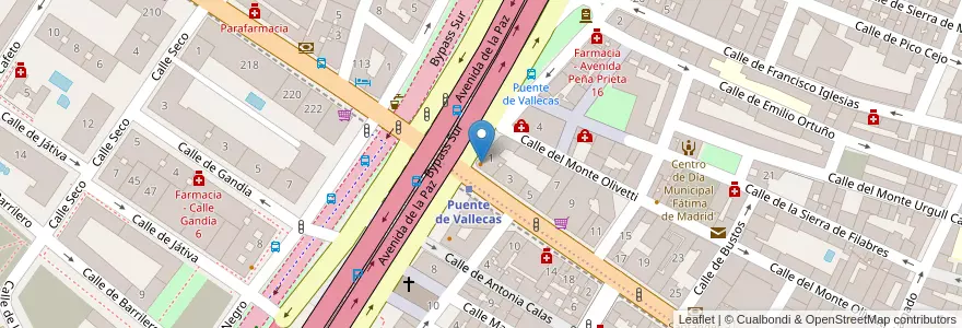 Mapa de ubicacion de McDonald's en 西班牙, Comunidad De Madrid, Comunidad De Madrid, Área Metropolitana De Madrid Y Corredor Del Henares, Madrid.