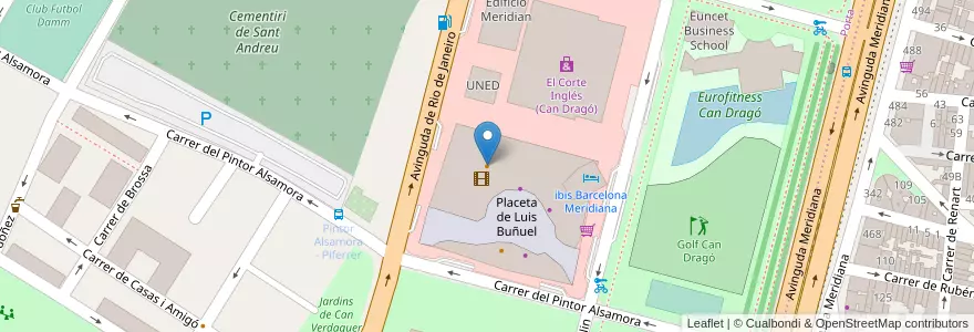Mapa de ubicacion de McDonald's en İspanya, Catalunya, Barcelona, Barcelonès, Barcelona.