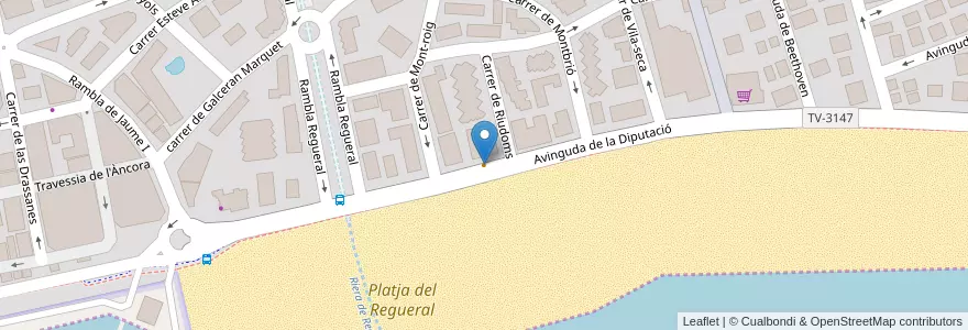 Mapa de ubicacion de McDonald's en スペイン, カタルーニャ州, Tarragona, Baix Camp, Cambrils.