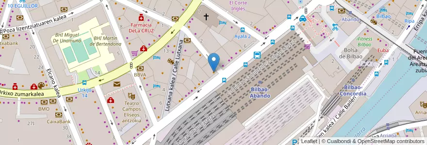 Mapa de ubicacion de McDonald's en Spanien, Autonome Gemeinschaft Baskenland, Bizkaia, Bilboaldea, Bilbao.