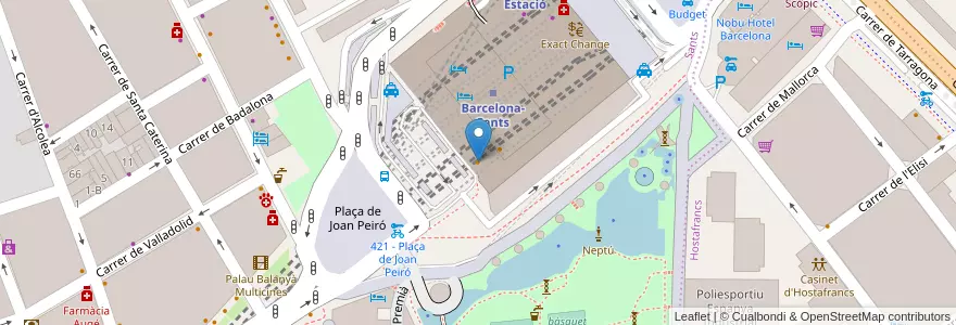 Mapa de ubicacion de McDonald's en Espagne, Catalogne, Barcelone, Barcelonais, Barcelone.