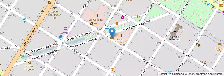 Mapa de ubicacion de McDonald's en Arjantin, Buenos Aires, Partido De General Pueyrredón, Mar Del Plata.