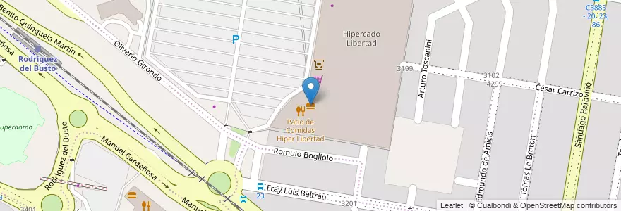 Mapa de ubicacion de McDonald's en Argentine, Córdoba, Departamento Capital, Pedanía Capital, Córdoba, Municipio De Córdoba.