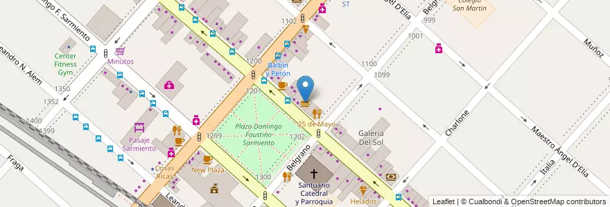 Mapa de ubicacion de McDonald's en Argentina, Buenos Aires, Partido De San Miguel, San Miguel.
