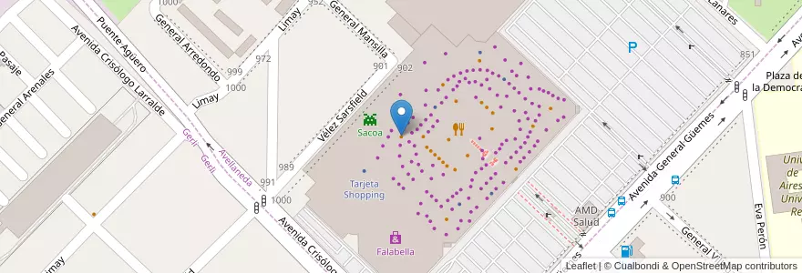 Mapa de ubicacion de McDonald's en Argentina, Buenos Aires, Partido De Avellaneda, Avellaneda.