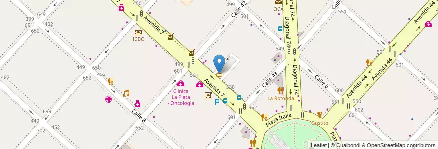 Mapa de ubicacion de McDonald's Auto, Casco Urbano en Argentinië, Buenos Aires, Partido De La Plata, La Plata.
