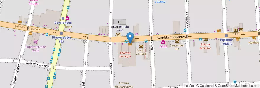 Mapa de ubicacion de McDonald's, Balvanera en آرژانتین, Ciudad Autónoma De Buenos Aires, Comuna 3, Buenos Aires.