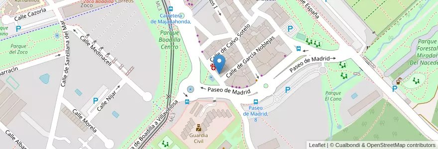 Mapa de ubicacion de MD Image en İspanya, Comunidad De Madrid, Comunidad De Madrid, Área Metropolitana De Madrid Y Corredor Del Henares, Boadilla Del Monte.