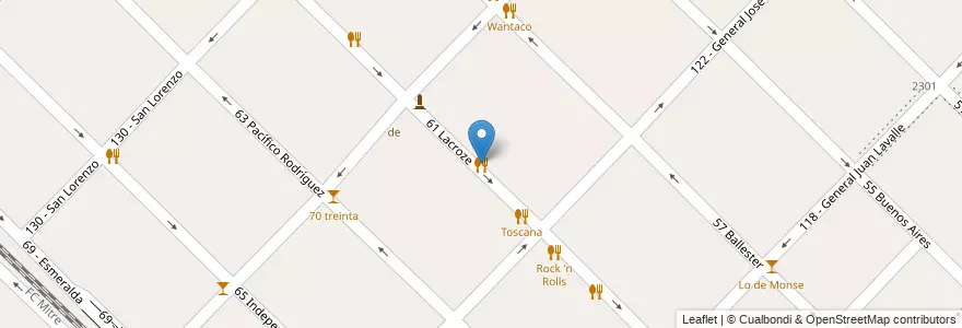 Mapa de ubicacion de Me Alegro de Verte en アルゼンチン, ブエノスアイレス州, Partido De General San Martín, Villa Ballester.
