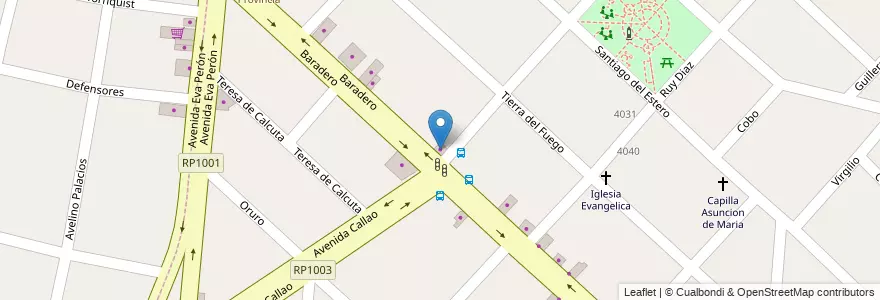 Mapa de ubicacion de Mecanica en Gral en Arjantin, Buenos Aires, Partido De Morón, Morón.