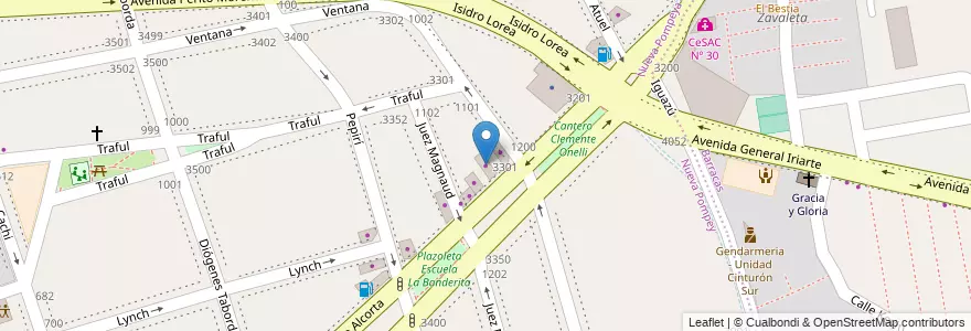 Mapa de ubicacion de Mecánica Pittet, Nueva Pompeya en آرژانتین, Ciudad Autónoma De Buenos Aires, Comuna 4, Buenos Aires.