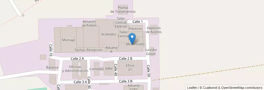 Mapa de ubicacion de Mecanizado en Arjantin, Buenos Aires, Partido Del Pilar, Villa Rosa.