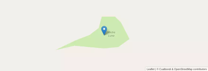 Mapa de ubicacion de Media Luna en Arjantin, Şili, Neuquén, Departamento Catán Lil.