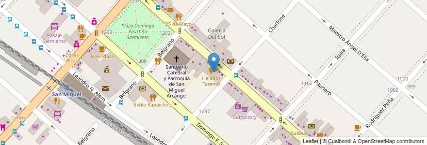 Mapa de ubicacion de Medias Sanz en Аргентина, Буэнос-Айрес, Partido De San Miguel, San Miguel.