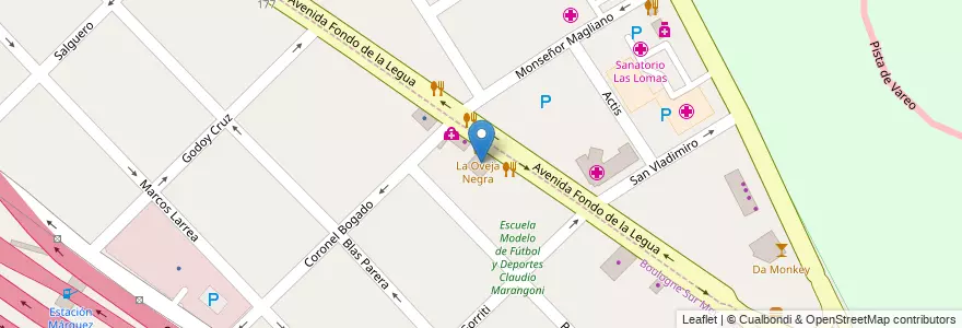 Mapa de ubicacion de Medicus en Argentine, Province De Buenos Aires, Partido De San Isidro, Boulogne Sur Mer.