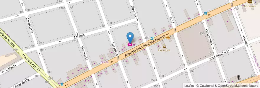 Mapa de ubicacion de Medifé, Floresta en アルゼンチン, Ciudad Autónoma De Buenos Aires, ブエノスアイレス, Comuna 10.