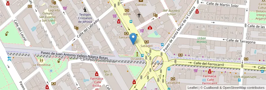 Mapa de ubicacion de Meetingpoint en スペイン, マドリード州, Comunidad De Madrid, Área Metropolitana De Madrid Y Corredor Del Henares, Madrid.