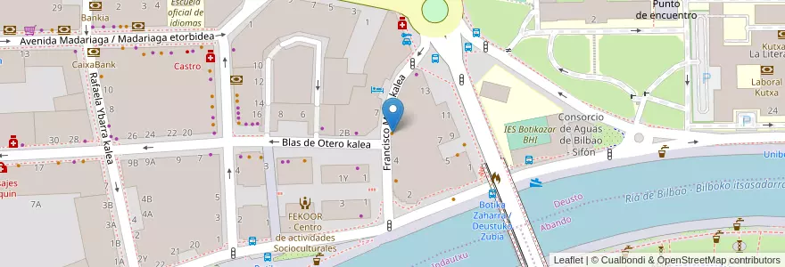 Mapa de ubicacion de Mei Hao en España, Euskadi, Bizkaia, Bilboaldea, Bilbao.