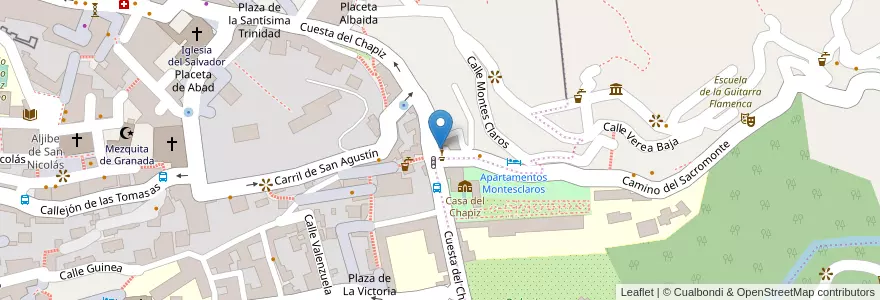 Mapa de ubicacion de Meknes Rama en Espagne, Andalousie, Grenade, Comarca De La Vega De Granada, Grenade.