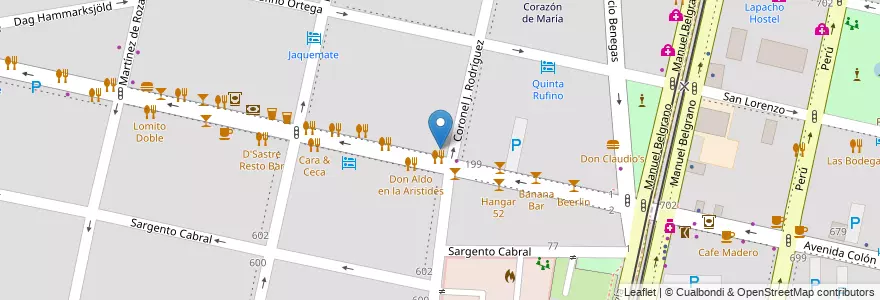Mapa de ubicacion de Melifé en 阿根廷, 智利, Mendoza, Departamento Capital, Ciudad De Mendoza, Sección 5ª Residencial Sur.