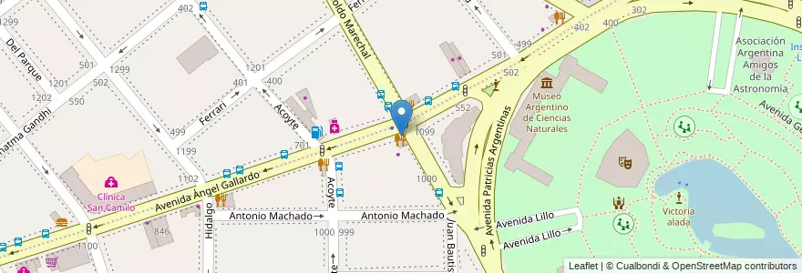 Mapa de ubicacion de Melody Garden, Caballito en Argentinië, Ciudad Autónoma De Buenos Aires, Buenos Aires, Comuna 6.