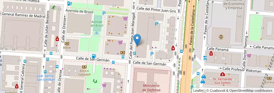 Mapa de ubicacion de Member's en إسبانيا, منطقة مدريد, منطقة مدريد, Área Metropolitana De Madrid Y Corredor Del Henares, مدريد.
