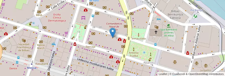 Mapa de ubicacion de Memorial en 西班牙, 巴斯克, 比斯开, Bilboaldea, 毕尔巴鄂.