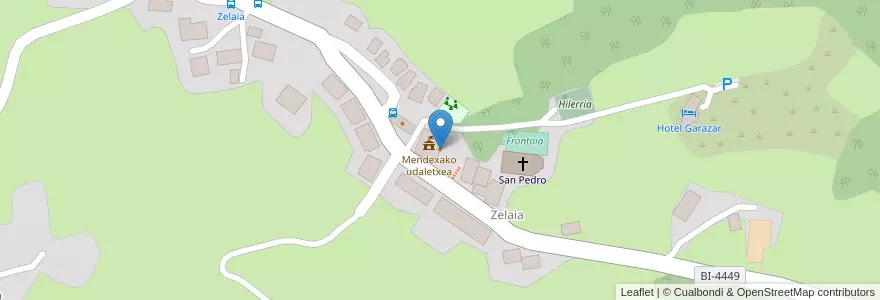 Mapa de ubicacion de Mendexako Herriko taberna en 스페인, Euskadi, Bizkaia, Lea-Artibai, Mendexa.