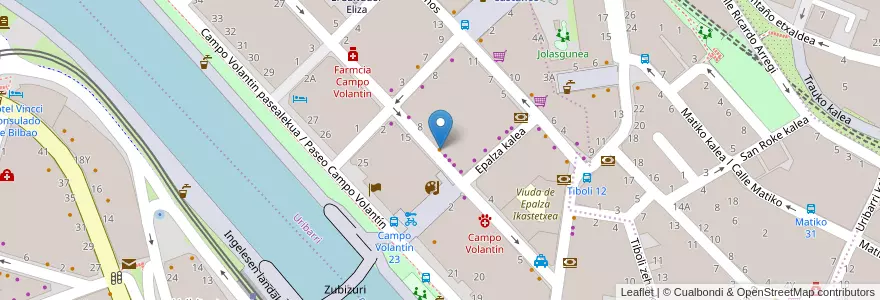 Mapa de ubicacion de Menphis mafia en Spanien, Autonome Gemeinschaft Baskenland, Bizkaia, Bilboaldea, Bilbao.