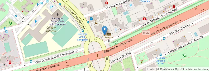 Mapa de ubicacion de Menta y Chocolate en スペイン, マドリード州, Comunidad De Madrid, Área Metropolitana De Madrid Y Corredor Del Henares, Madrid.