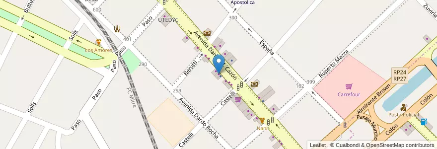 Mapa de ubicacion de Menthoplus en Argentina, Buenos Aires, Partido De San Fernando, Tigre.