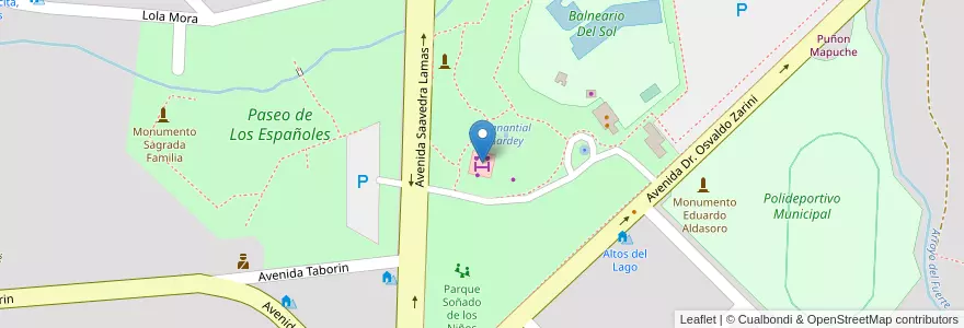 Mapa de ubicacion de Mercado Artesanal en Argentinië, Buenos Aires, Partido De Tandil, Tandil.