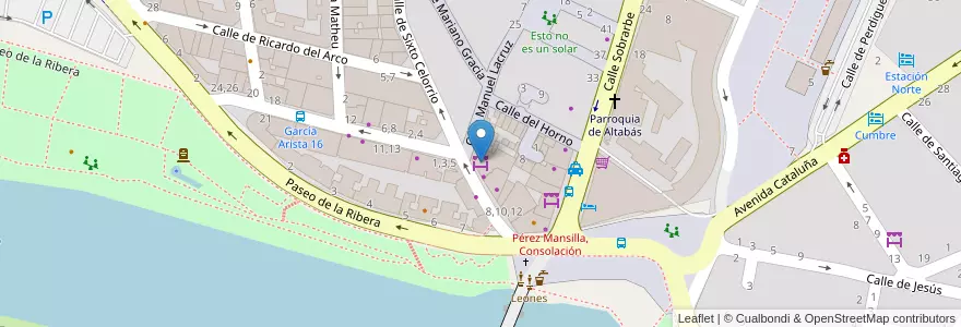 Mapa de ubicacion de Mercado Celorrio en Spain, Aragon, Zaragoza, Zaragoza, Zaragoza.