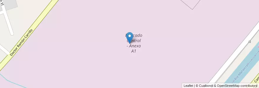 Mapa de ubicacion de Mercado Central - Anexo A1 en アルゼンチン, ブエノスアイレス州, Partido De La Matanza, Villa Celina.