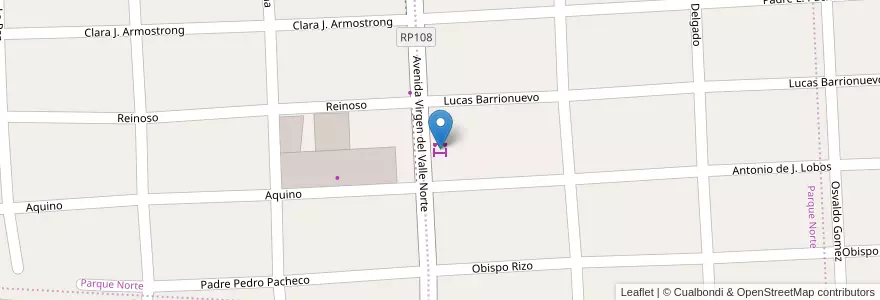 Mapa de ubicacion de Mercado Chazarreta en الأرجنتين, Catamarca, Departamento Capital, Municipio De San Fernando Del Valle De Catamarca, San Fernando Del Valle De Catamarca.