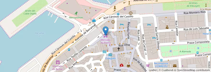 Mapa de ubicacion de Mercado da Pedra en Spanien, Vigo.